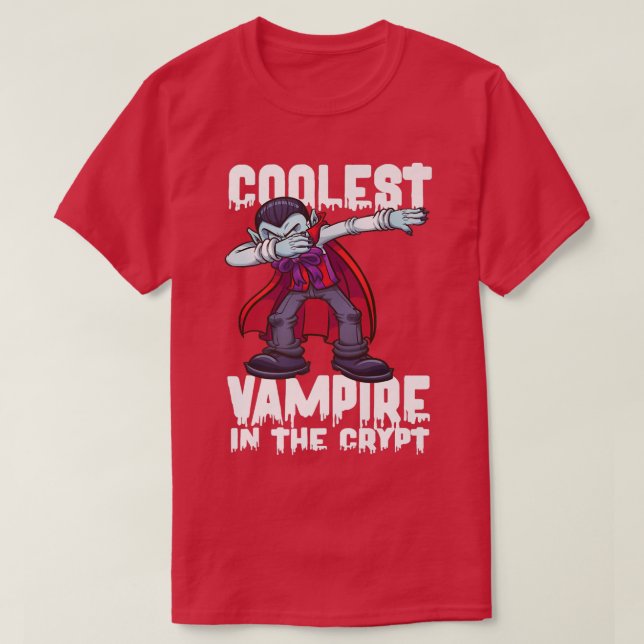 Coolest Vampire In The Crypt  Vampir Halloween Vam T-Shirt (Design Front)
