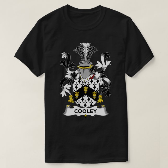 Cooley Coat of Arms  Family Crest  T-Shirt (Design Front)