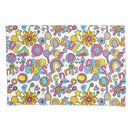 Cool&#127934;groovy pastel tennis  pillow case