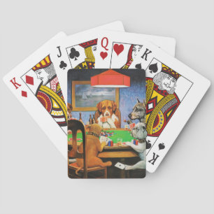Coolidge Classic Vintage Dog Poker Game Art Cards