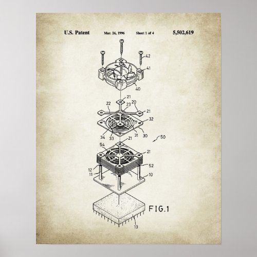 Cooling Fan Assembly Poster