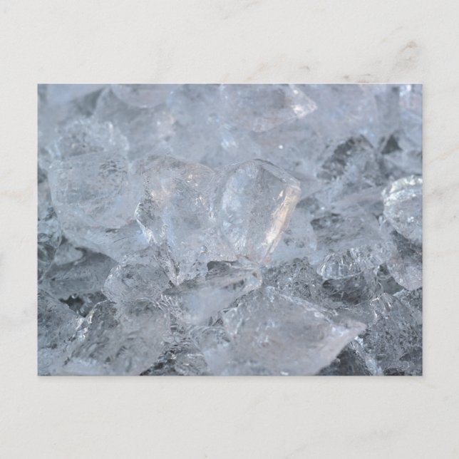 Cooling Ice Cube Texture Image Postcard (Front)