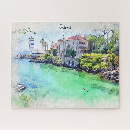 Cooling off in Cascais Portugal Jigsaw Puzzle