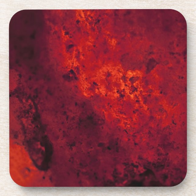 Cooling Red Hot Lava Beverage Coaster (Front)