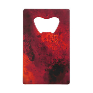 Cooling Red Hot Lava Credit Card Bottle Opener