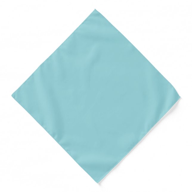 Cooling Waterspout Blue Solid Color Print, Pastel Bandana (Front)