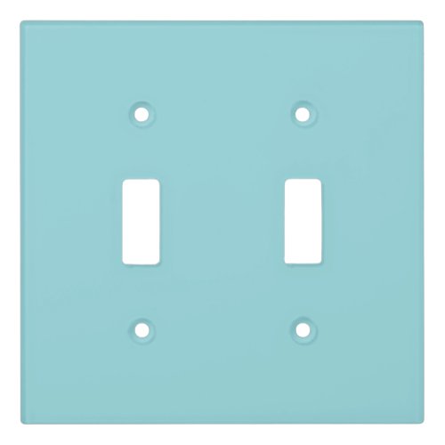Cooling Waterspout Blue Solid Color Print Pastel Light Switch Cover