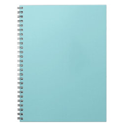 Cooling Waterspout Blue Solid Color Print, Pastel Notebook