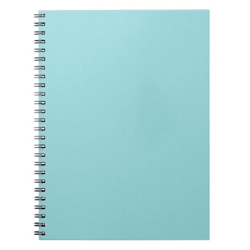 Cooling Waterspout Blue Solid Color Print Pastel Notebook