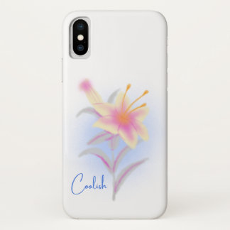Coolish Lily Bloom iPhone X Case