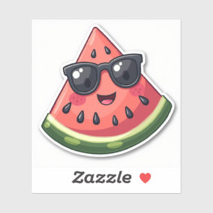 Coolmelon – Watermelon Slice with Sunglasses Kawai Sticker