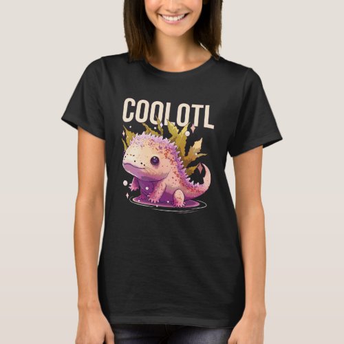 Coolotl Axolotl  Amphibian Mexican Walking Fish T_Shirt