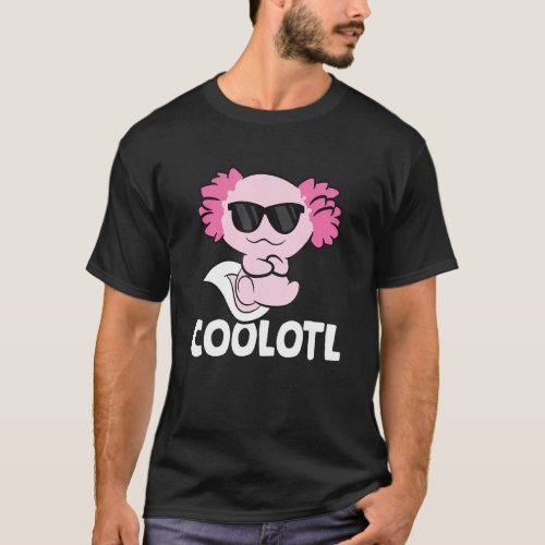 Coolotl Axolotl Mexican Salamander Amphibian Cool  T_Shirt