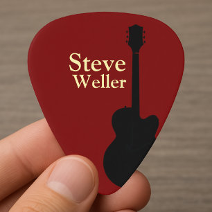 CoolPick   Guitarist Name Monogrammed Guitar Pick
