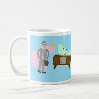Coolsville Retro Swanky Sixties Characters Pattern