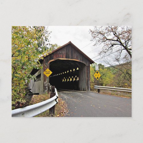 Coombs Covered Bridge in Autumn Postcard