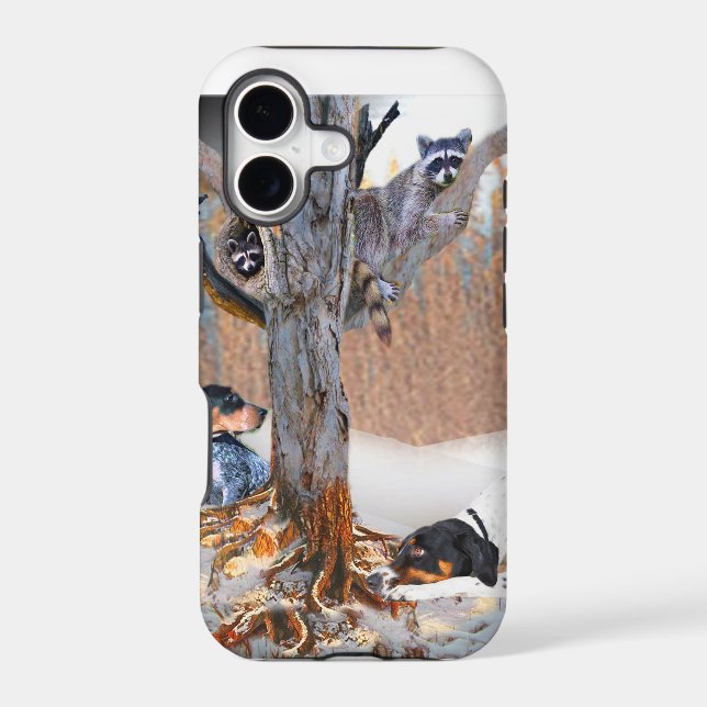 Coon Dog Hunt Iphone Case (Back)
