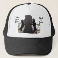 Coon Hunt With Black & Tans Truck Hat