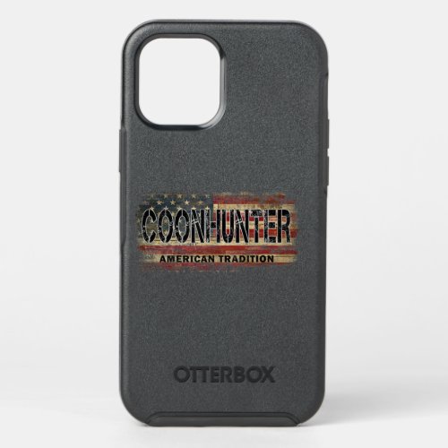 Coon Hunter American Flag Vintage Style Coon Hunti OtterBox Symmetry iPhone 12 Pro Case