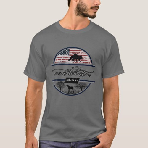 Coon Hunter _ Night Life _ American Hunting T_Shirt