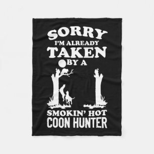 Coon Hunting Coonhounds Coon Hunters Fleece Blanket