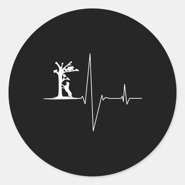 Coon Hunting Dogs Coonhound Heartbeat  Classic Round Sticker (Front)
