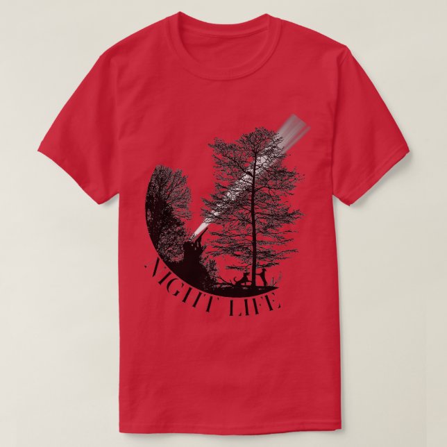 Coon Hunting Night Life Treed Life Raccoon Hunte  T-Shirt (Design Front)