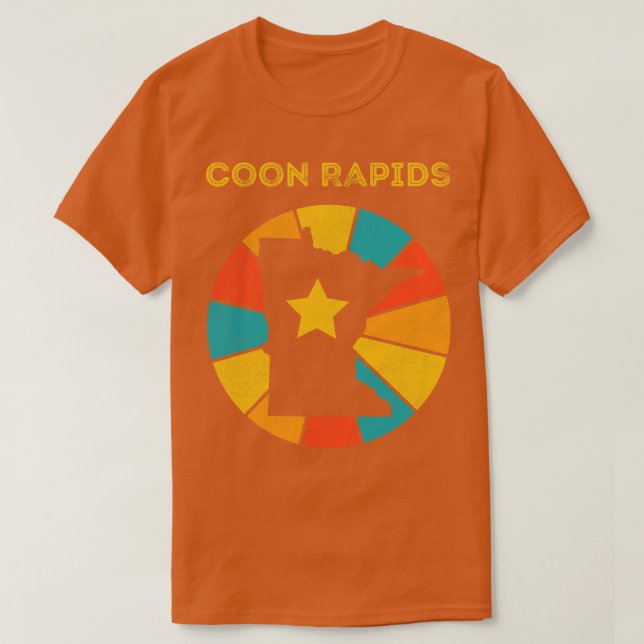Coon Rapids Minnesota Vintage Distressed Souvenir  T-Shirt (Design Front)