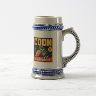 Coon Sweet Potatoes Fruit Crate Label Beer Stein