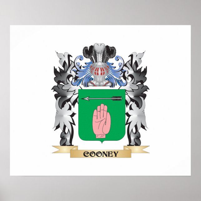 Cooney Coat of Arms - Family Crest Poster (Front)