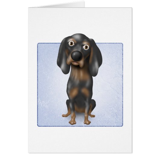 Coonhound (Black and Tan) Cards (Front)