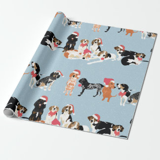 Coonhound Christmas Wrapping paper