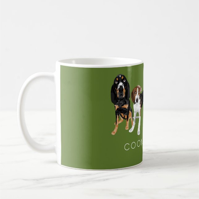 Coonhound Dad moss Coffee Mug (Left)