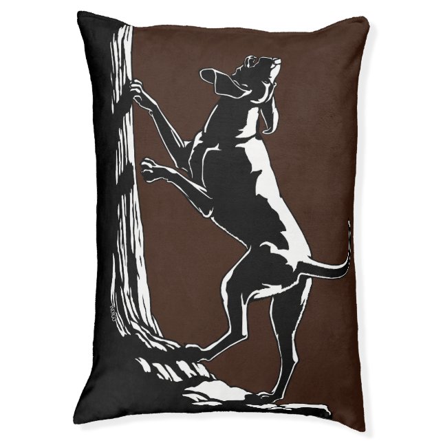 Coonhound Dog Bed Hunting Dog Beds Personalize (Front Vertical)