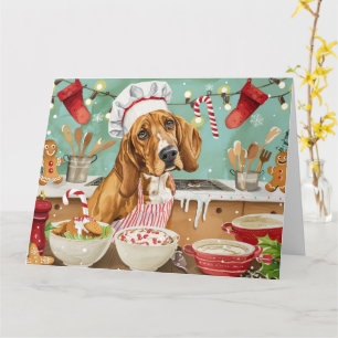 Coonhound Holiday Baking: Festive Christmas Card