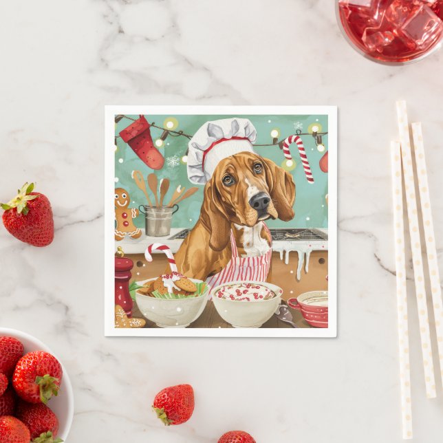 Coonhound Holiday Baking: Festive Christmas Napkins (Insitu)