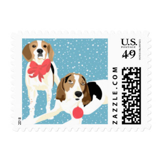 Coonhound Holiday Stamp