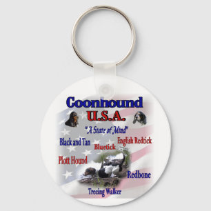 Coonhound Lovers Gifts Keychain