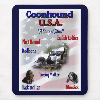 Coonhound Lovers Gifts Mouse Pad