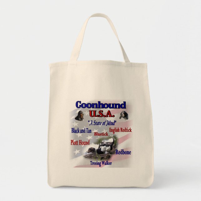 Coonhound Lovers Gifts Tote Bag (Front)