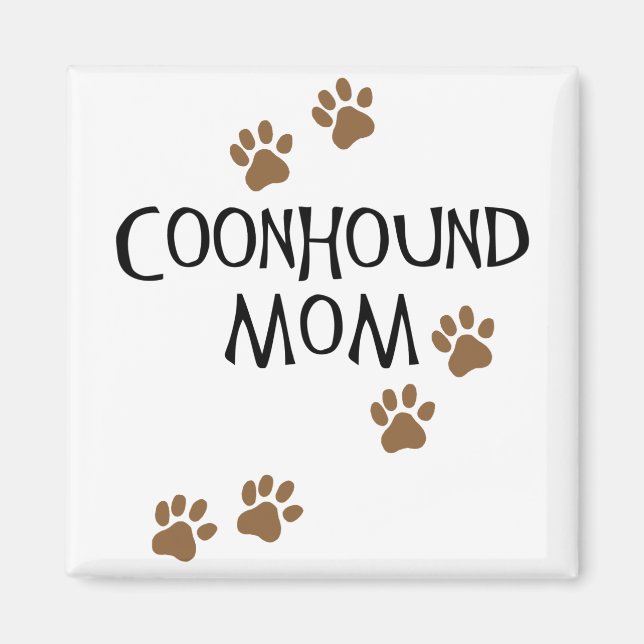 Coonhound Mom Magnet (Front)
