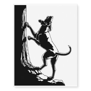 Coonhound Temporary Tattoo Hunting Dog Skin Art