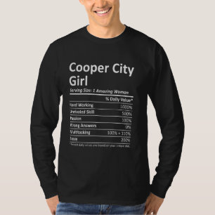 Cooper City Girl Fl Florida Funny City Home Roots  T-Shirt