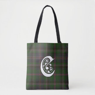 Cooper Clan Tartan Monogram Tote Bag