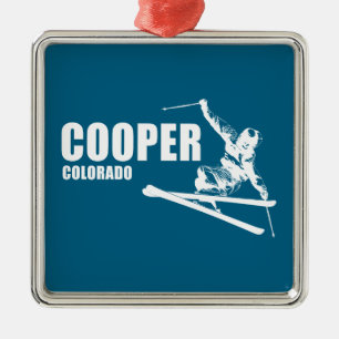 Cooper Colorado Skier Metal Ornament