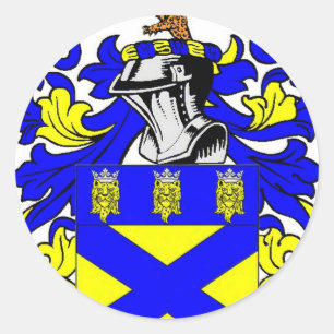 Cooper (English) Coat of Arms Classic Round Sticker