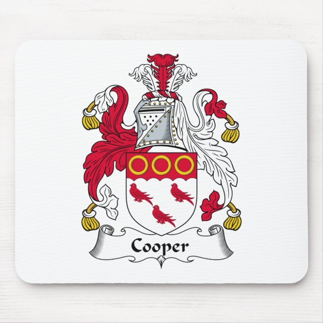 Cooper Family Crest Mouse Pad (Front)