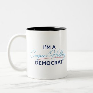 Cooper/Holley Democrat Two-Tone Coffee Mug
