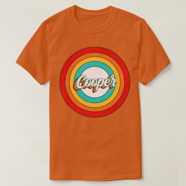 Cooper Name Shirt Vintage Cooper Circle (Design Front)