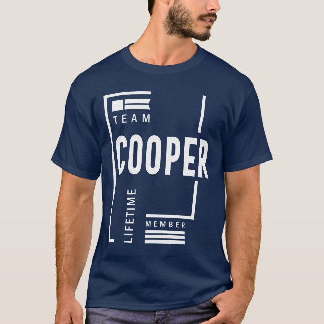 Cooper Personalized Name Birthday Gift T-Shirt (Front)